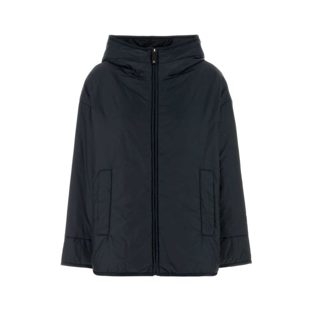 Max Mara The Cube Women Navy Blue Polyester Cleo Padded Jacket